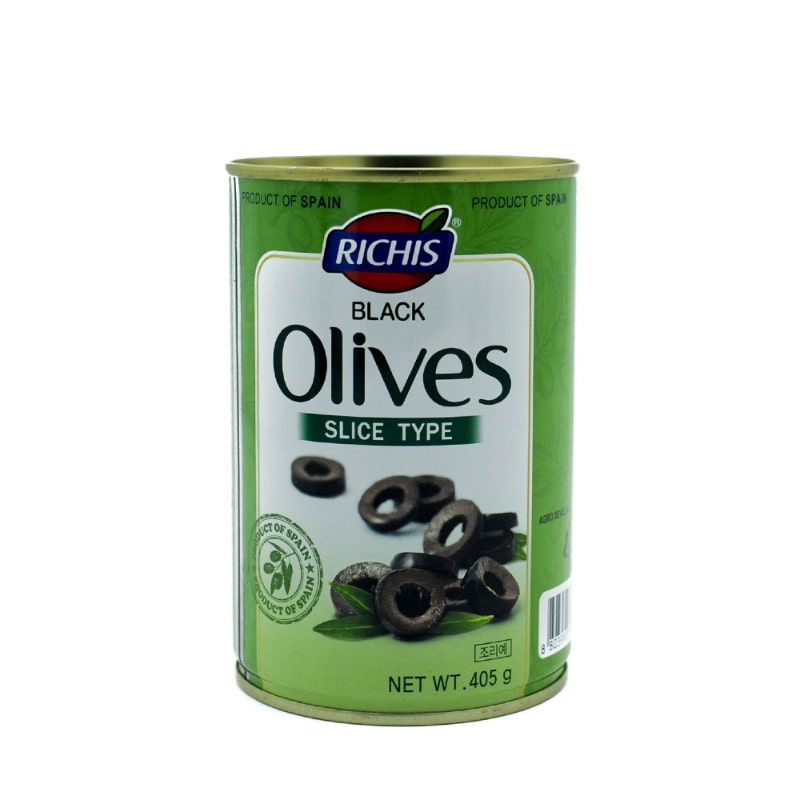 RICHIS-BLACK OLIVES SLICE 405G